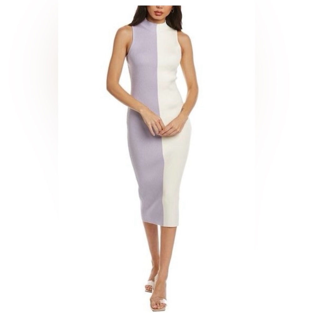 Lucy Paris two tone lavender cream dress size XS